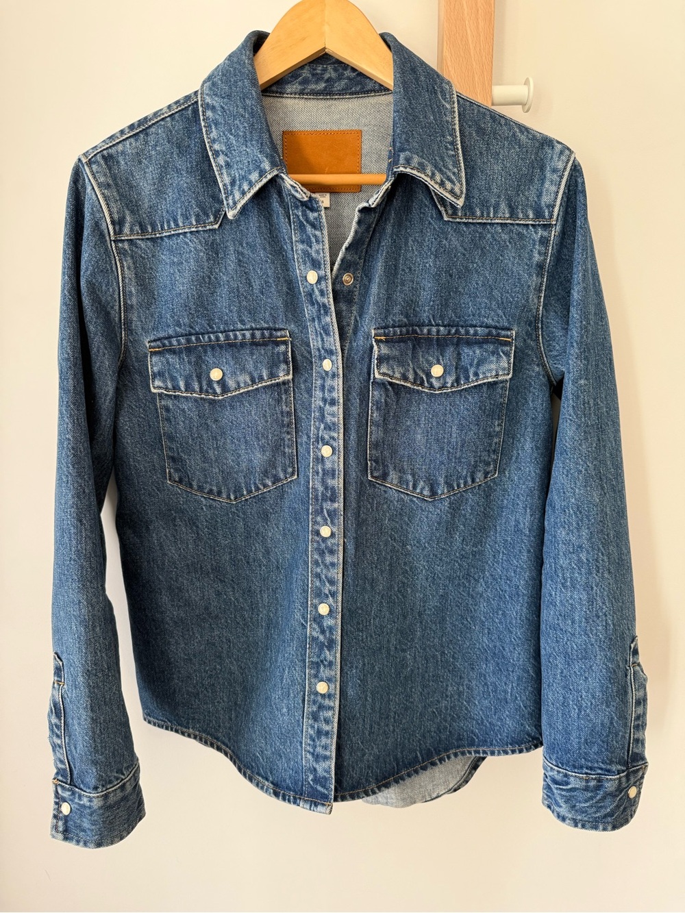 Denim Forum Blue Button-Front Jean Jacket